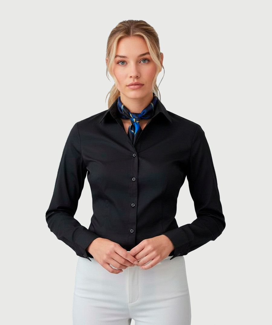 image Sieviešu blūze Nordic īsām pied., 60.izm., Balta