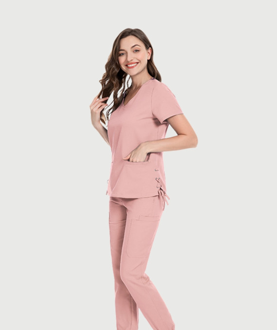 image Skrubis V-veida izgriezumu, īsām piedurknēm